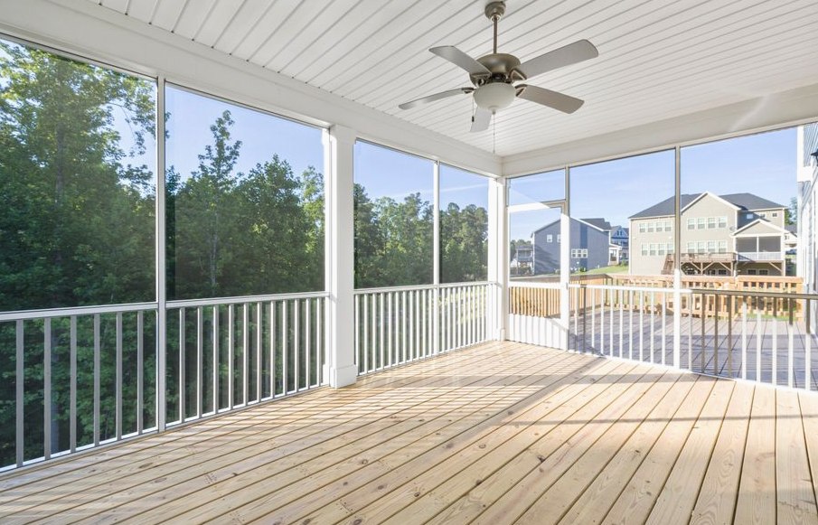 Example deck patio and porch structural design photo